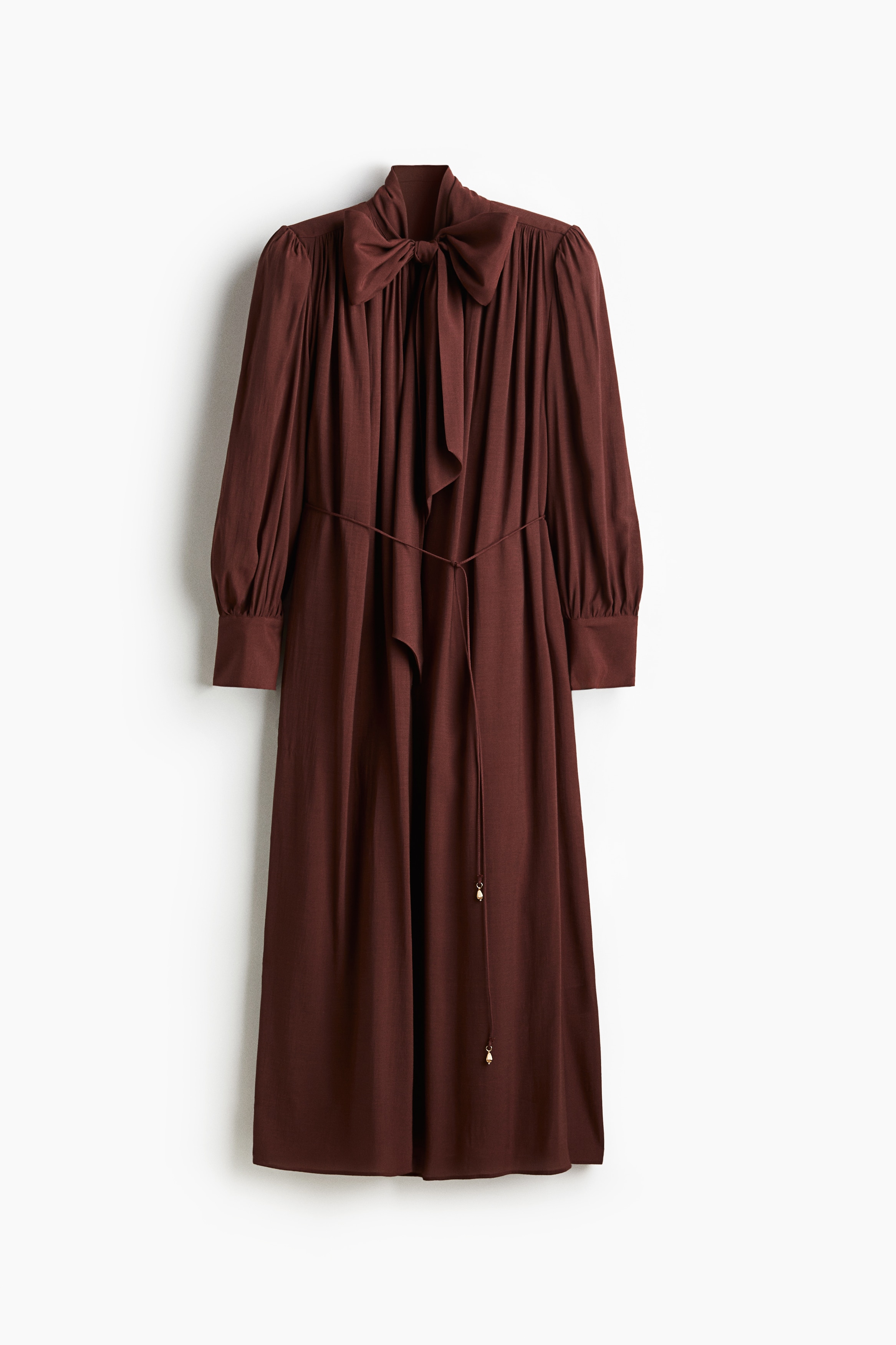 H & M - Bow-collar shirt dress - Red