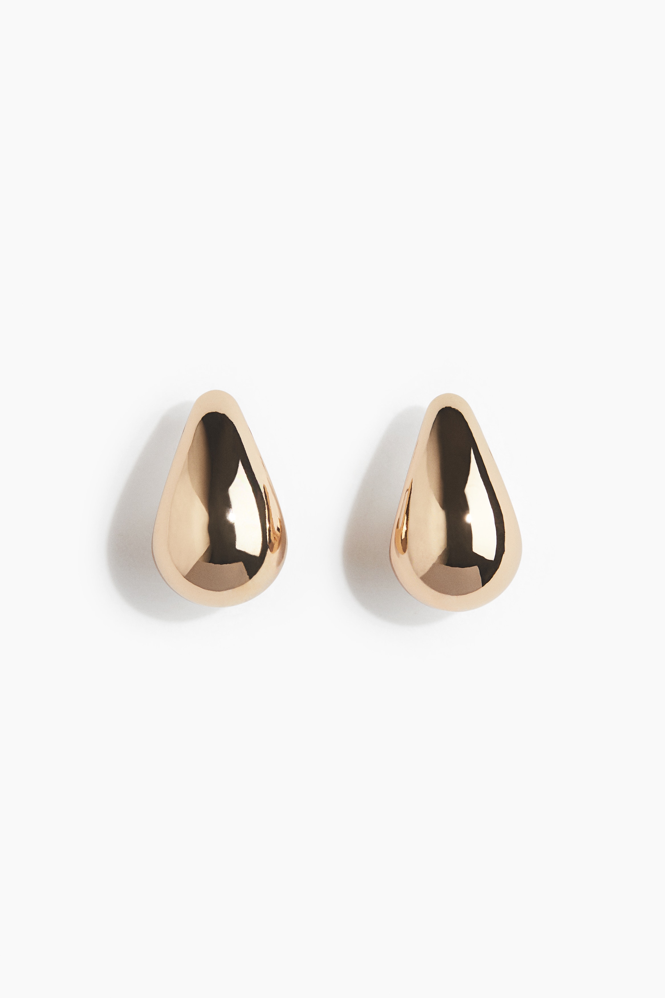 H & M - Chunky dome earrings - Gold