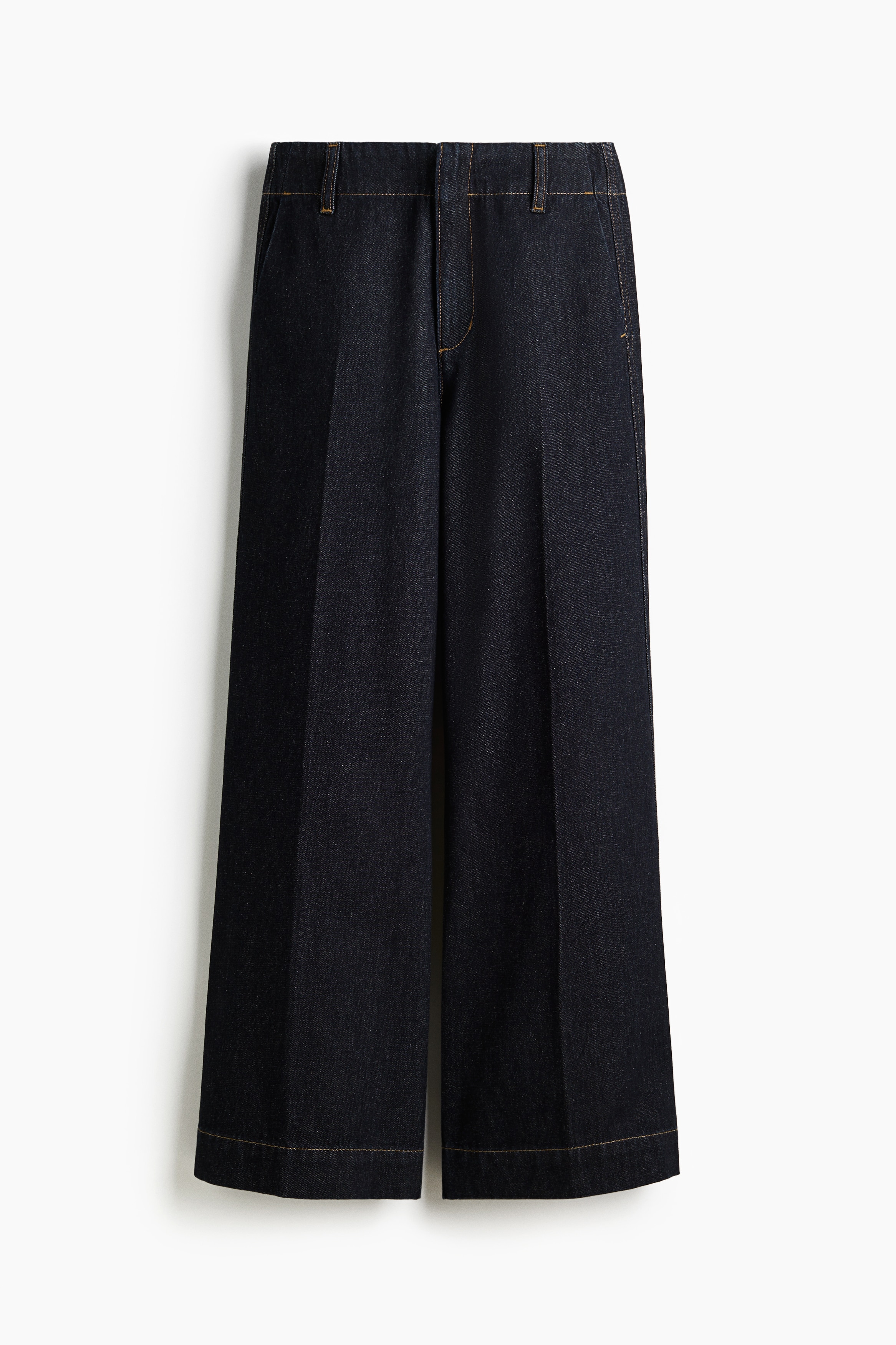 H & M - Wide High Jeans - Blue