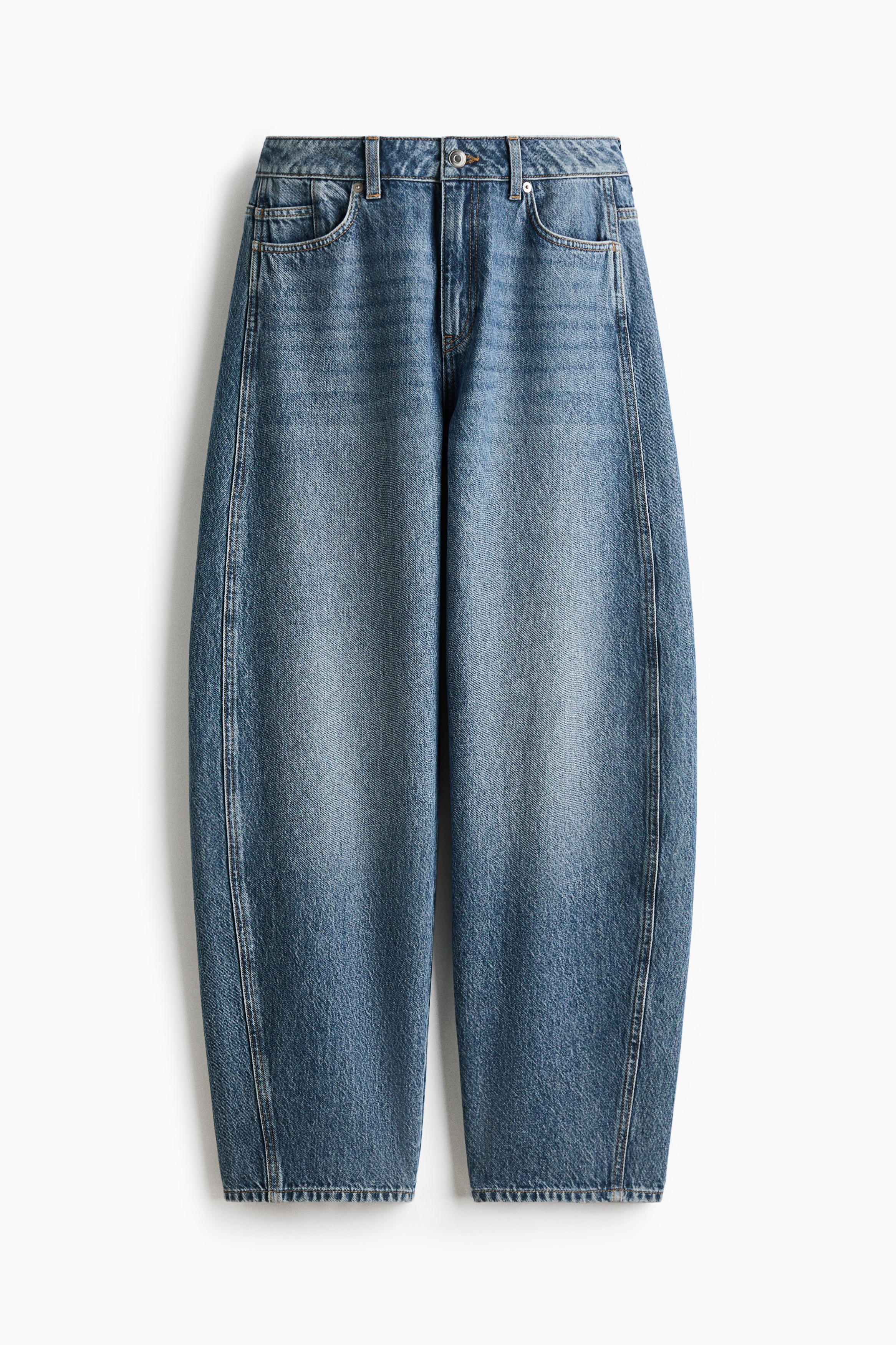 H & M - Baggy High Waist Jeans - Blue