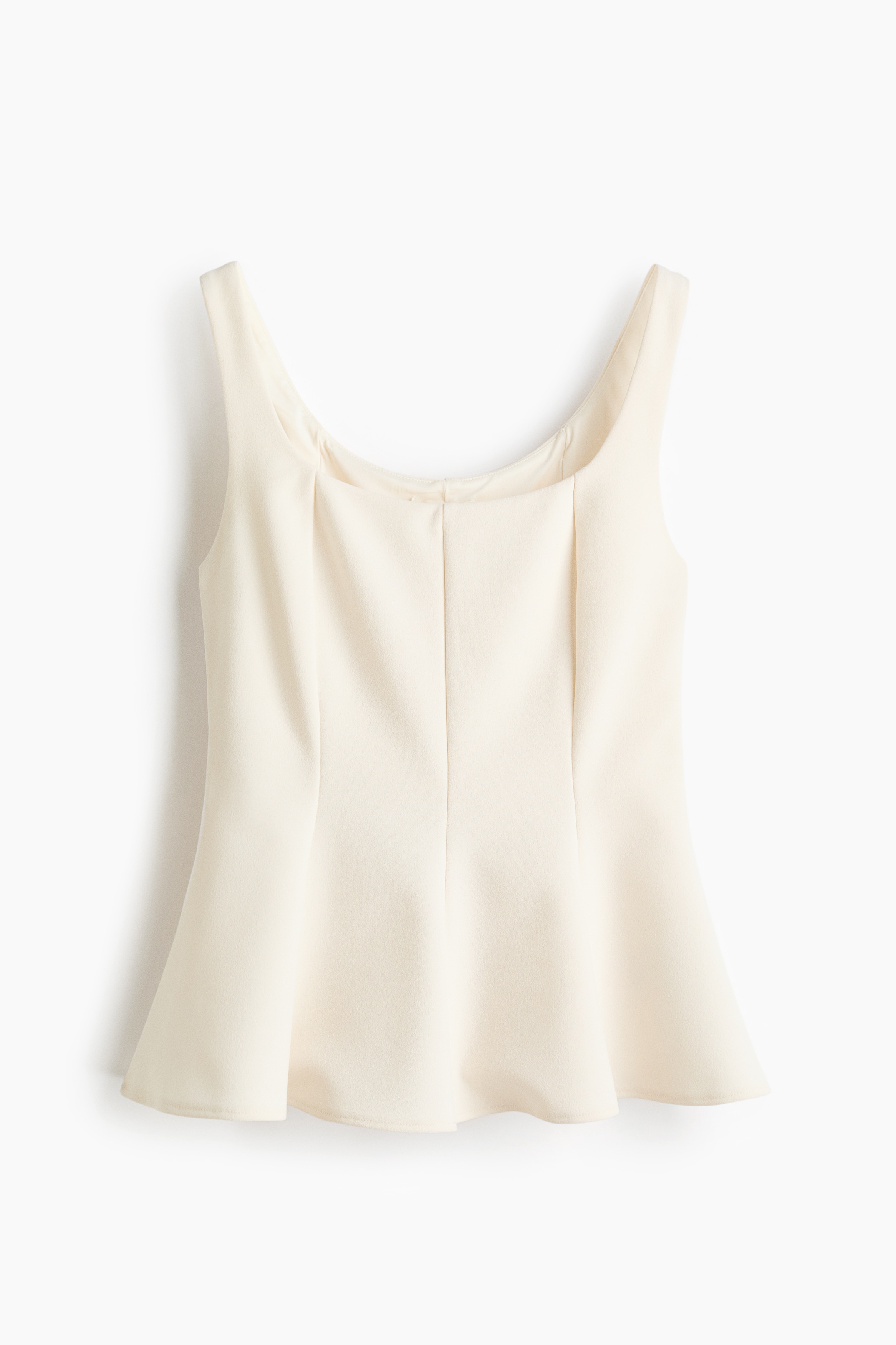 H & M - Peplum vest top - White