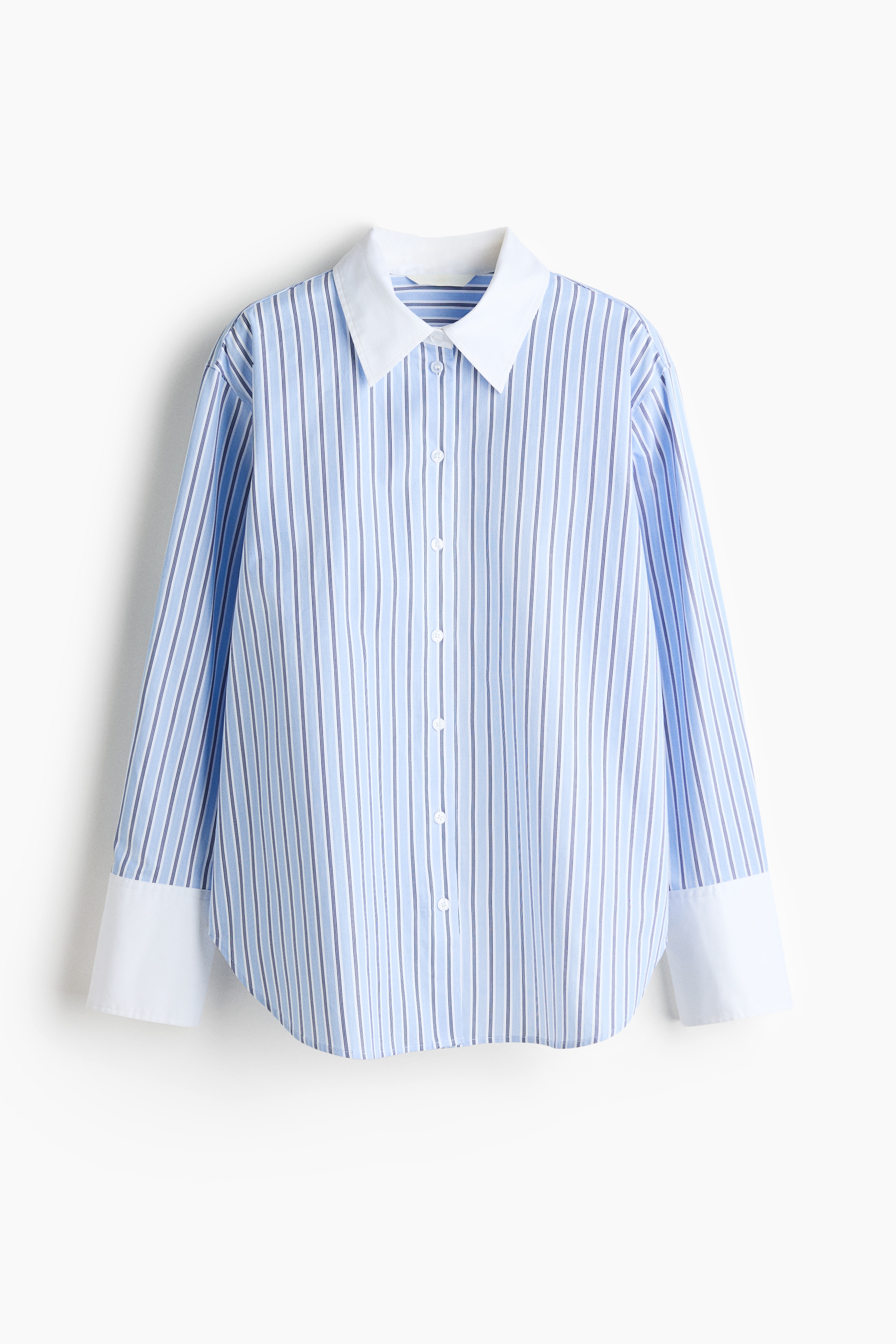 H & M - Cotton poplin shirt - Blue