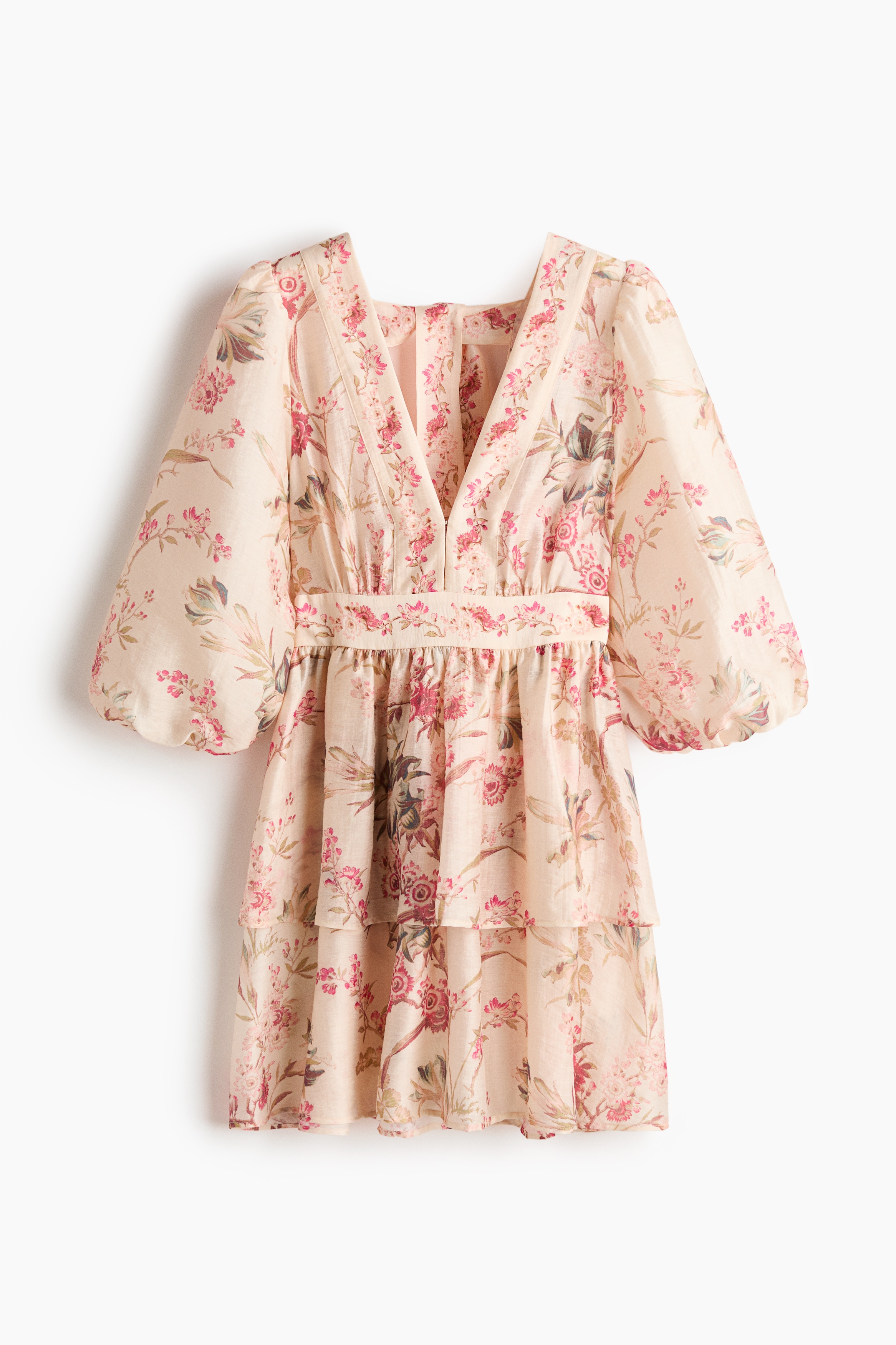 H & M - Linen-blend dress - Beige