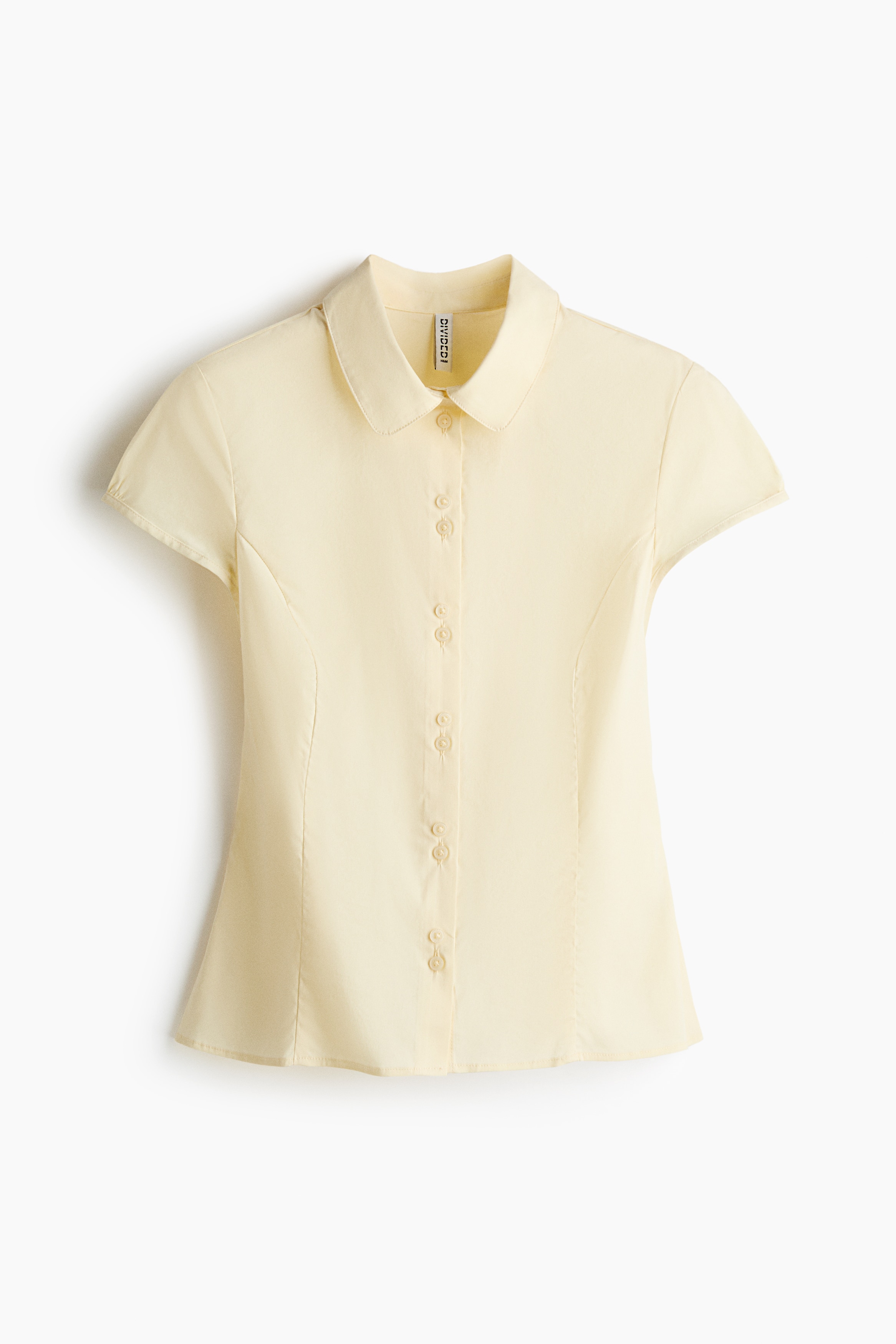 H & M - Cap-sleeved shirt - Yellow