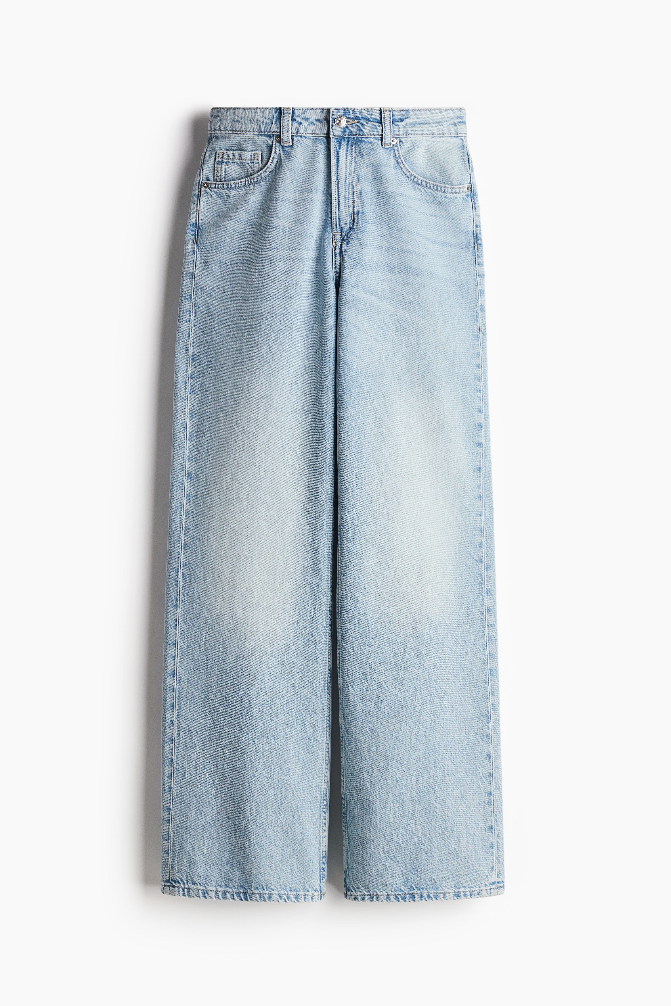H & M - Wide High Jeans - Blue