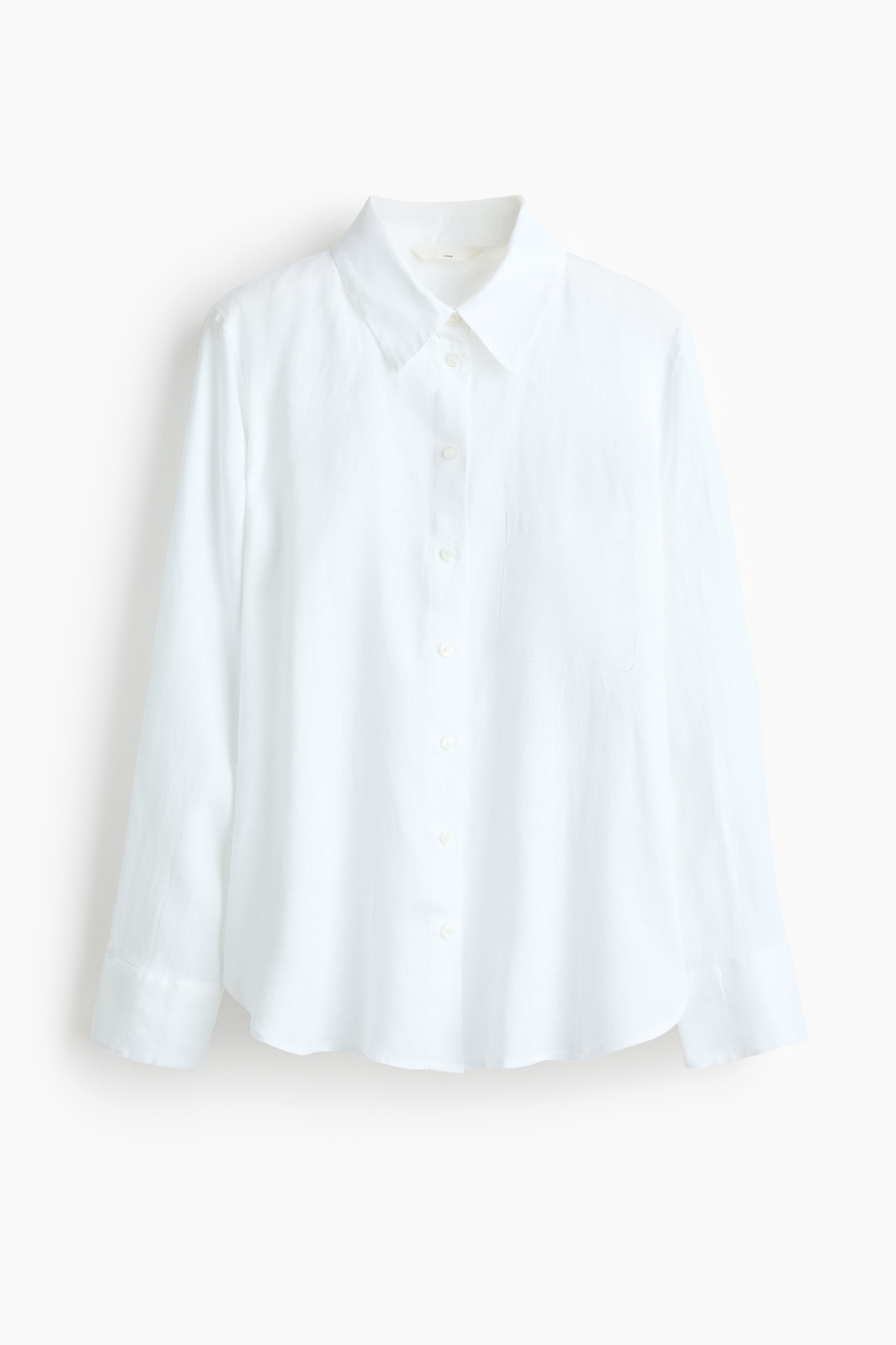H & M - Linen shirt - White