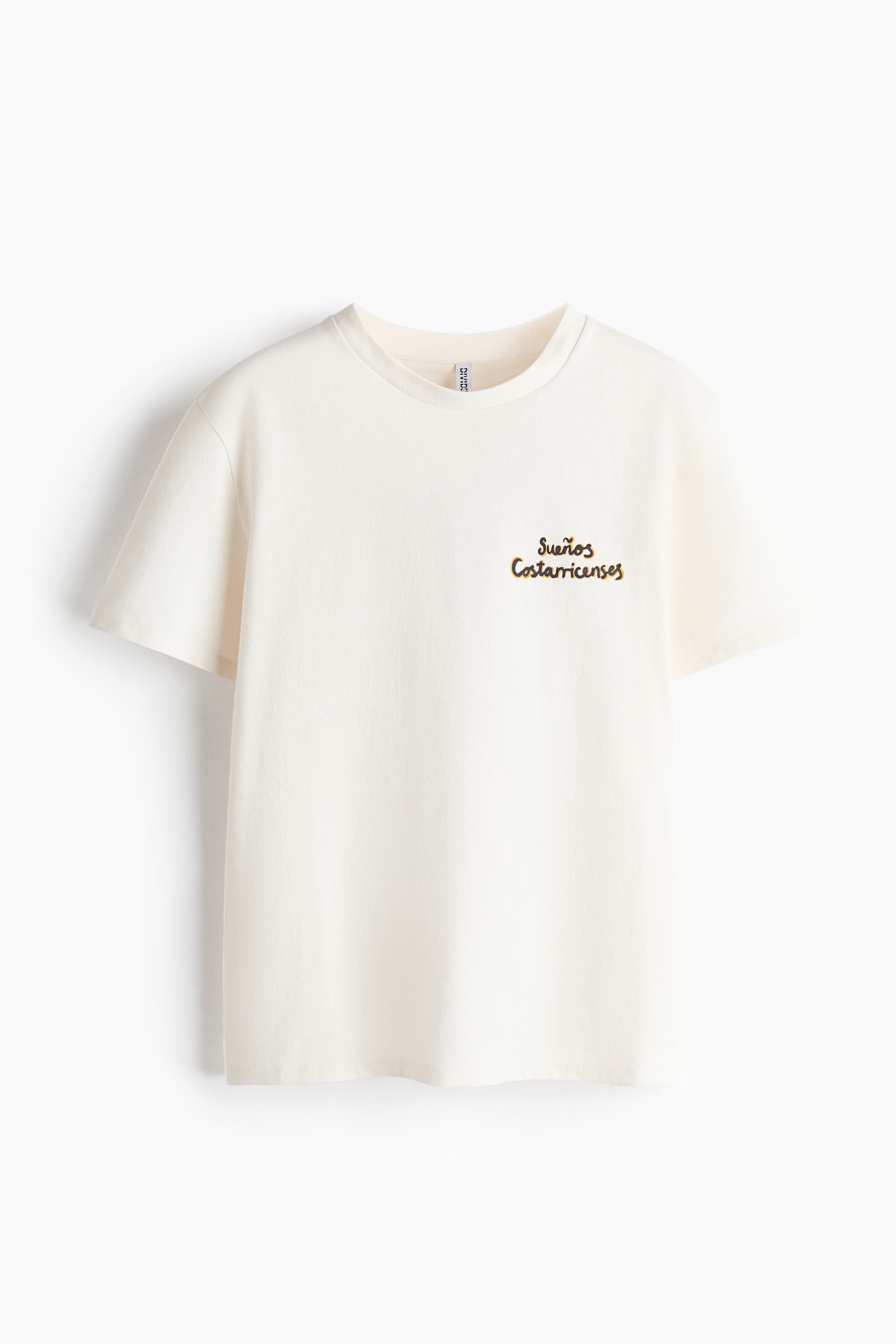 H & M - Appliquéd T-shirt - White