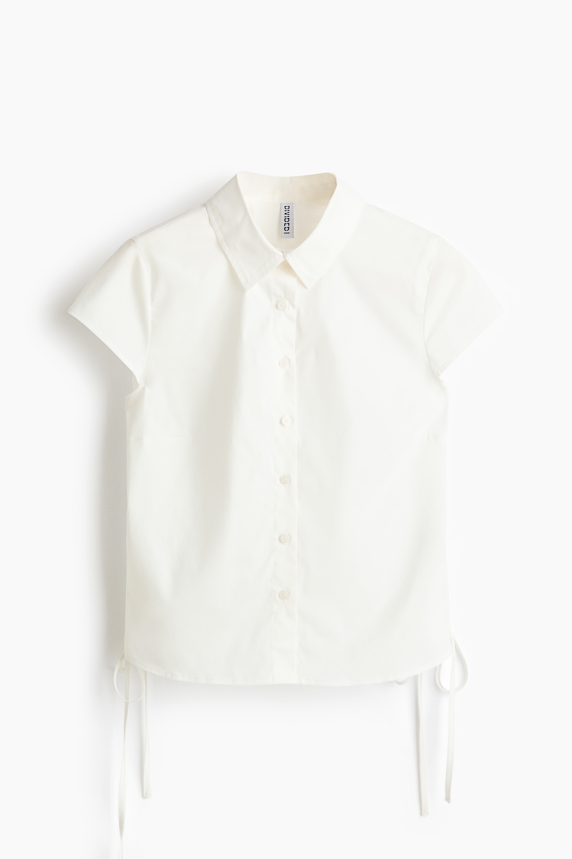 H & M - Drawstring-detail shirt - White