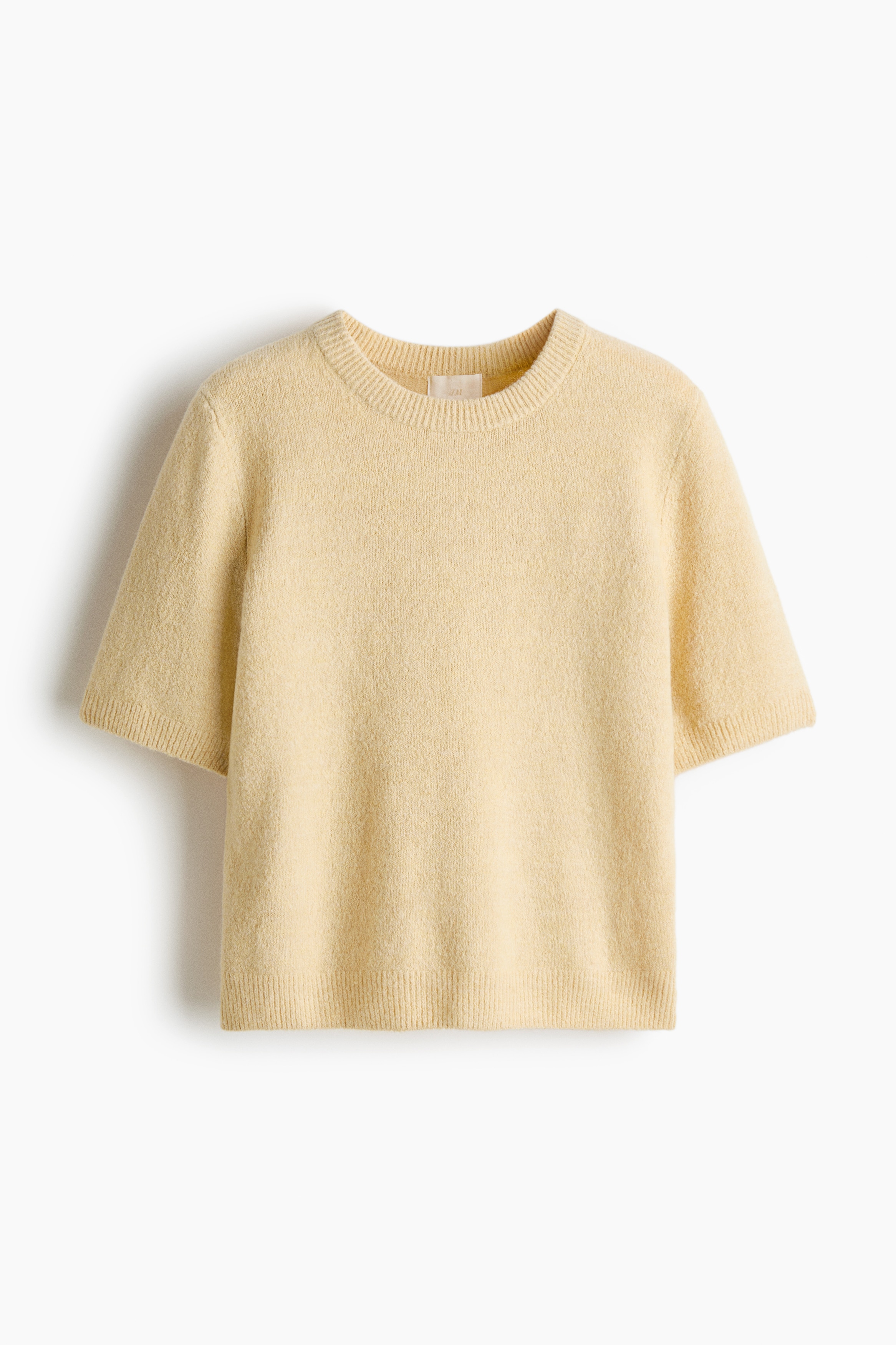 H & M - Fine-knit T-shirt - Yellow