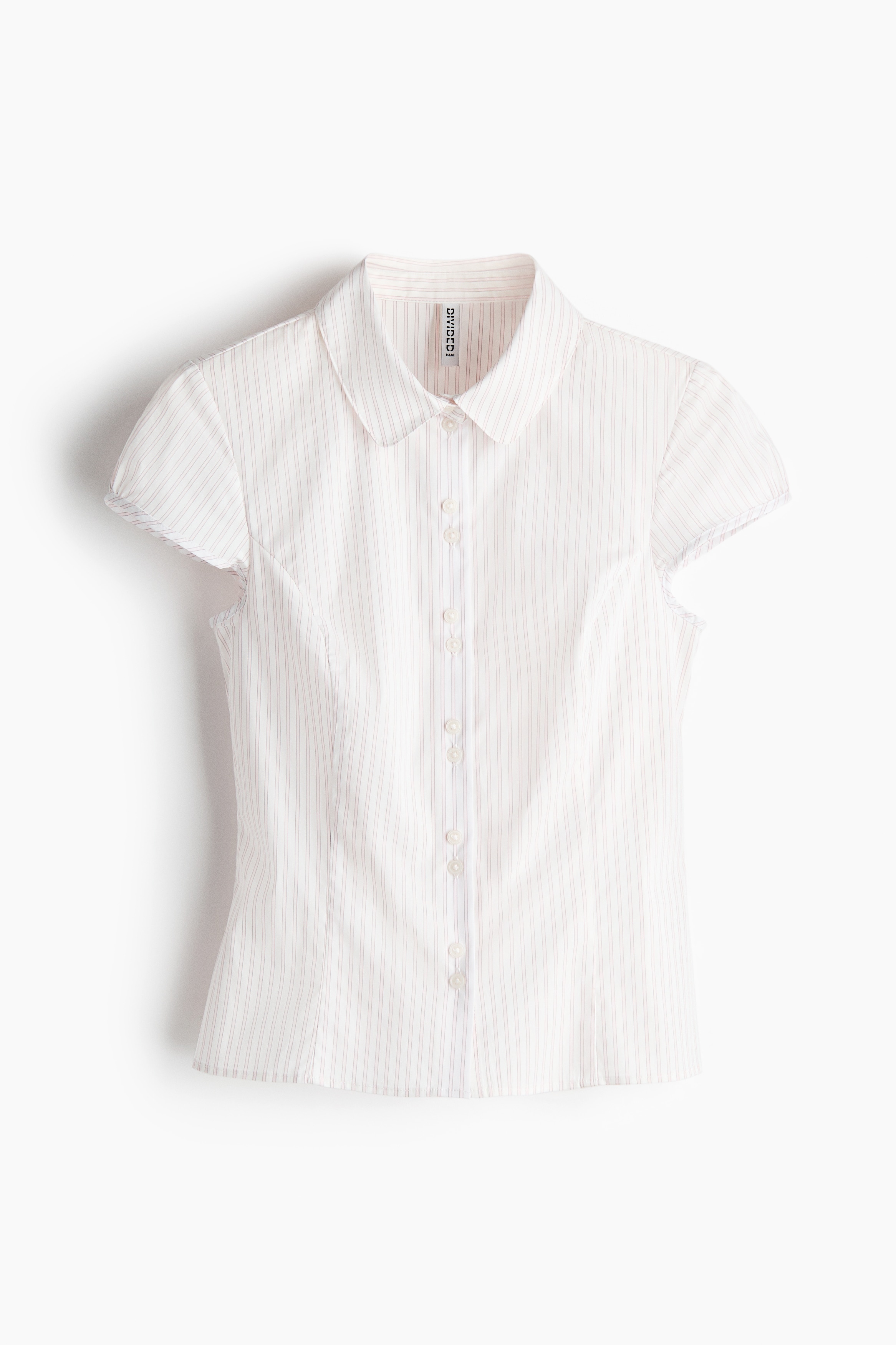 H & M - Cap-sleeved shirt - Pink